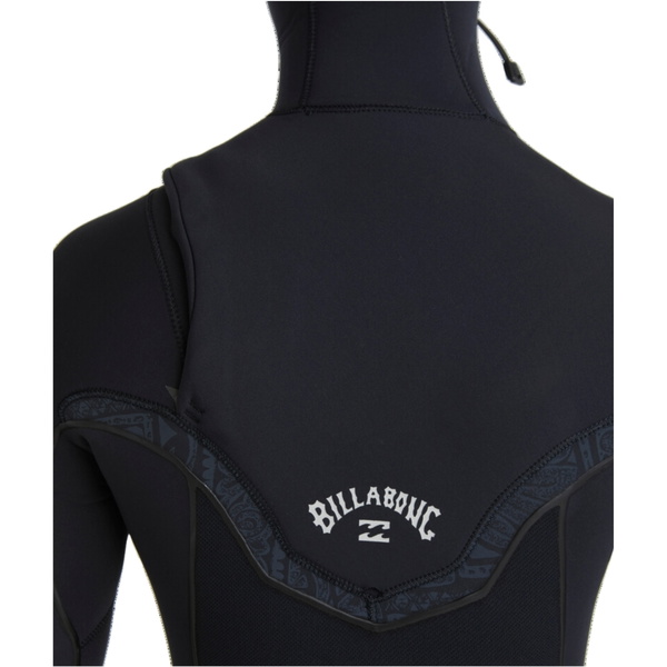 Billabong Womens Furnace Natural 5/4mm Hooded Chest Zip Wetsuit ABJW100218 - Black